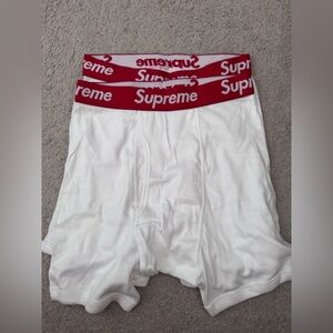 Supreme Boxers White/Red (2 pairs)